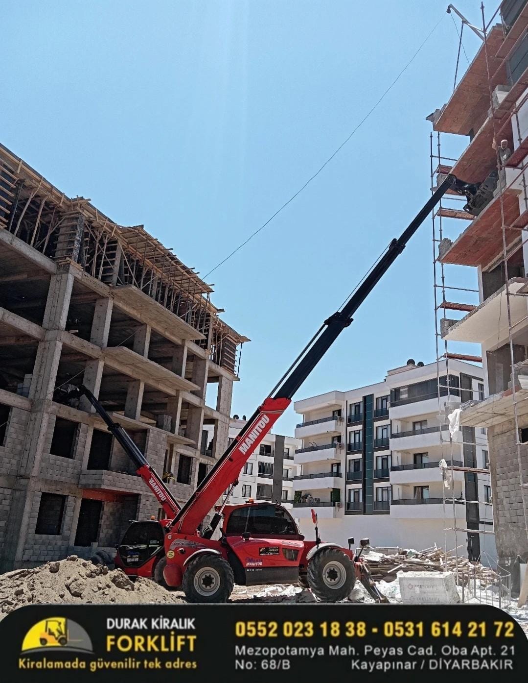 Diyarbakır Manitou Saat Ücreti